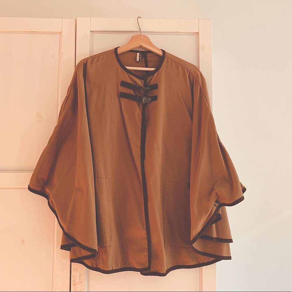 Topshop Tan Equestrian Style Poncho